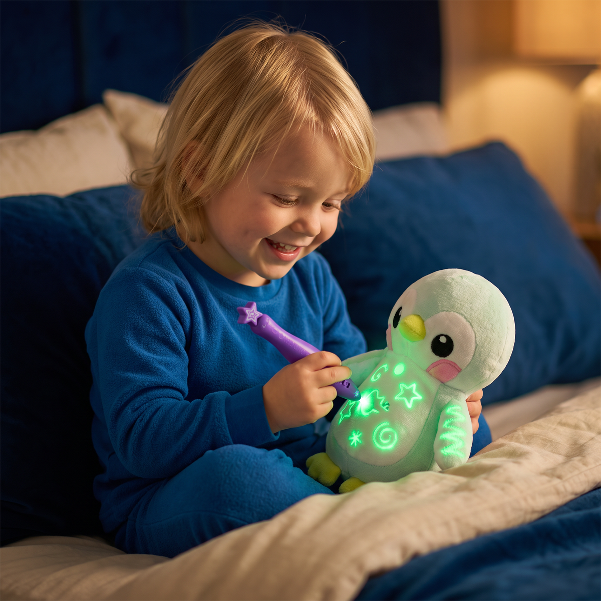 Magisch Knuffeldier met Lichtpen – Interactief Lichtgevend Knuffelspeelgoed voor Kinderen