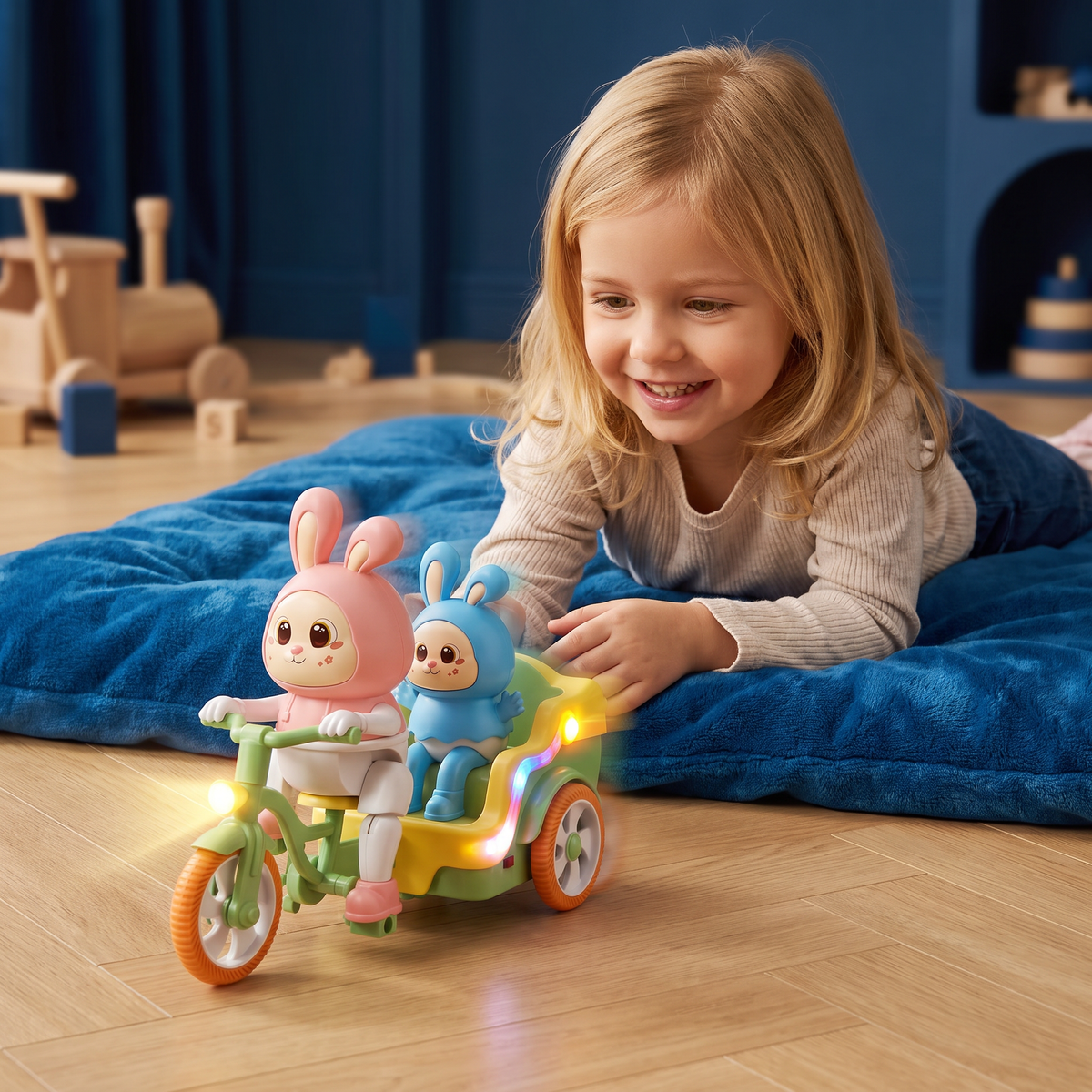 Elektrische dierentrike – Interactief rijspeelgoed met muziek en licht voor kinderen