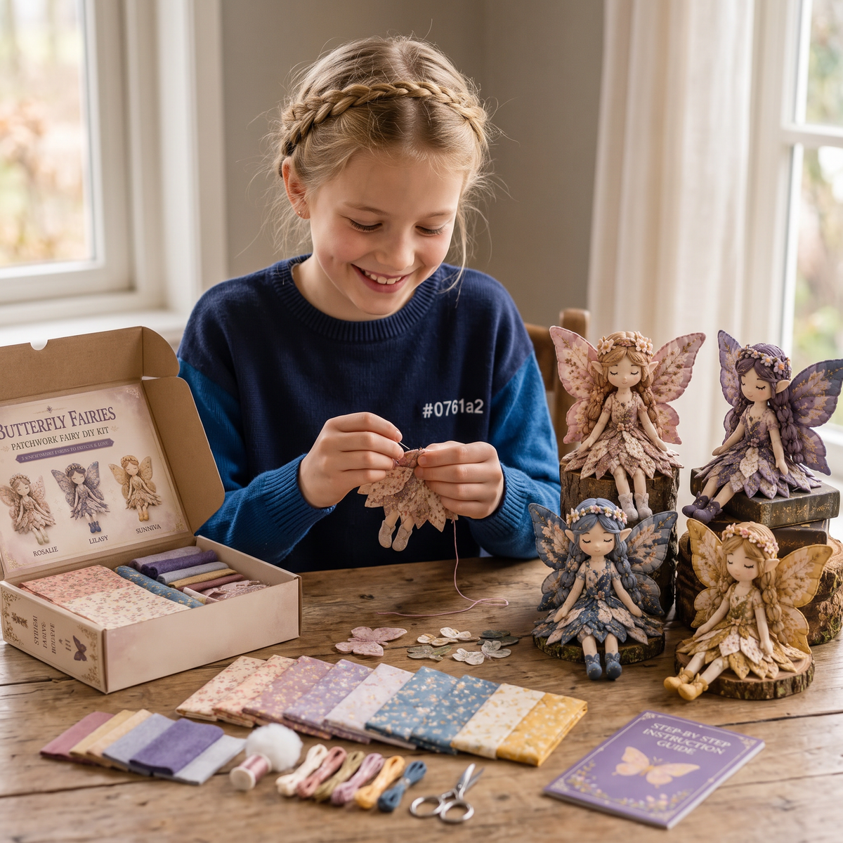 DIY-Naaiset voor Kinderen – Maak Betoverende Feeënpoppen met Stof, Accessoires en Handleiding