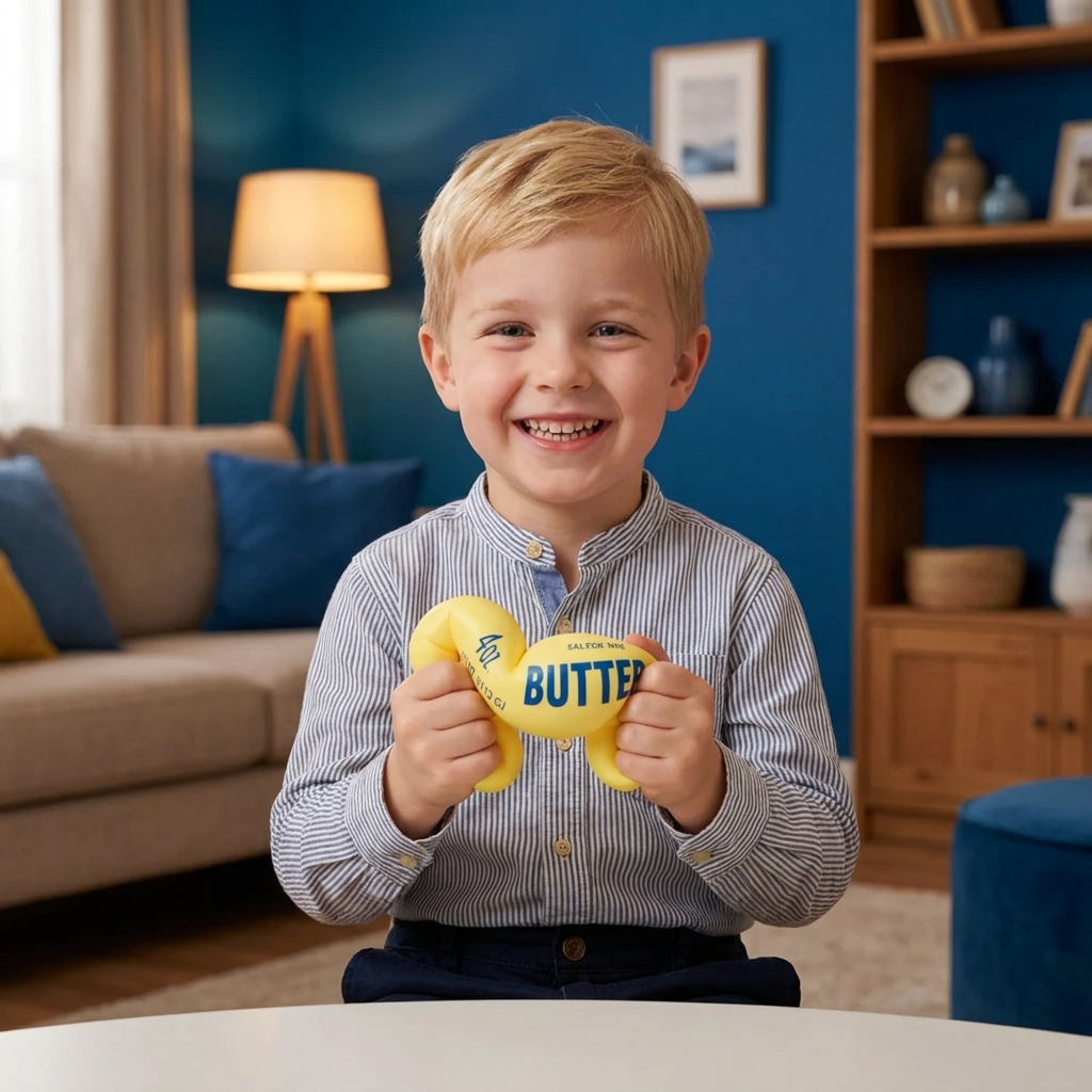 Jumbo-Squishy Boterstick – Langzaam Uitzettend Stressbal En Sensorisch Fidget Speelgoed
