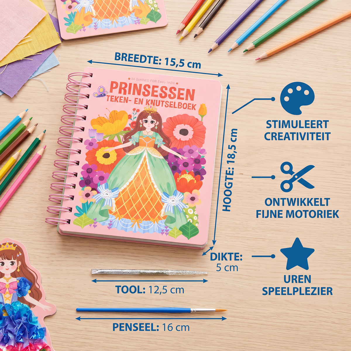 Prinsessen Teken- en Knutselboek