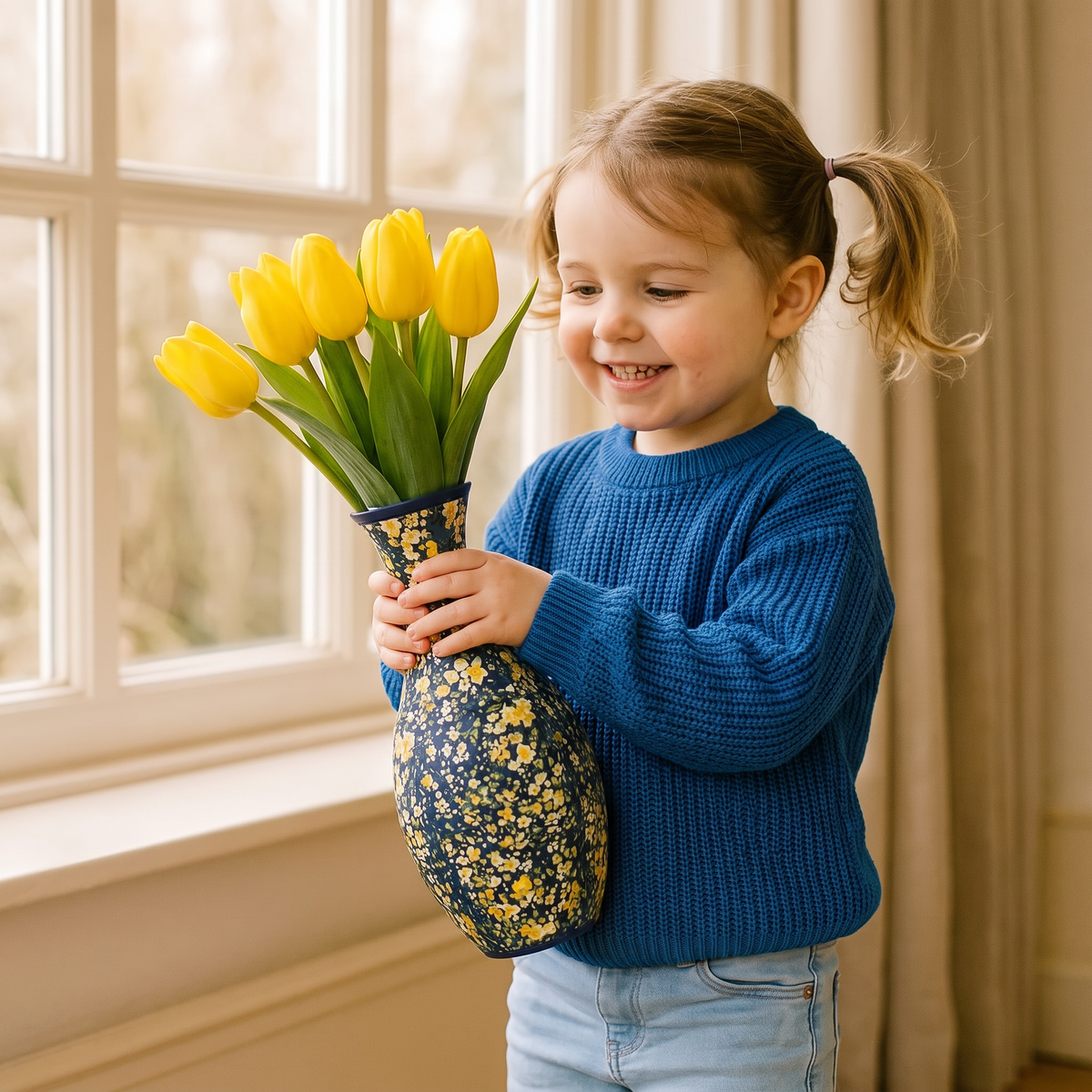Edel 3D Puzzel Vaas - Geschikt Voor Echte Bloemen