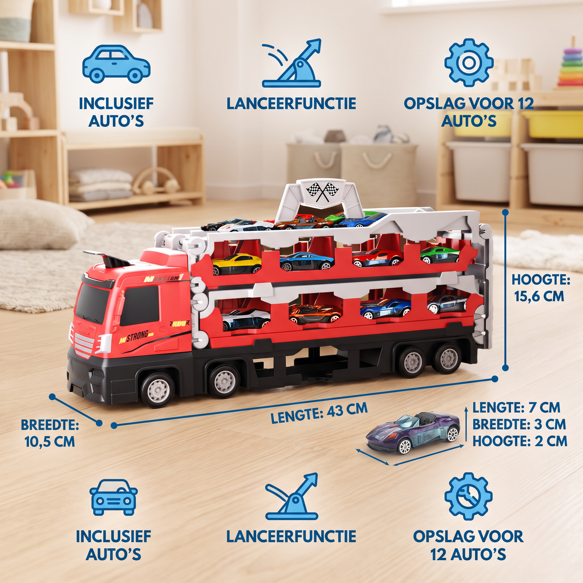 Autoracebaan Speeltruck Voor Kinderen
