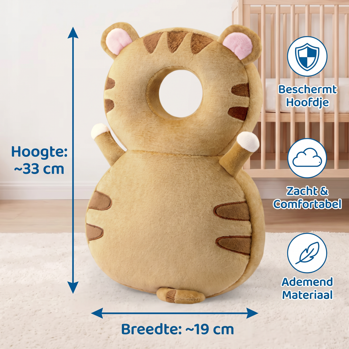Schattige Babyhoofdbeschermer