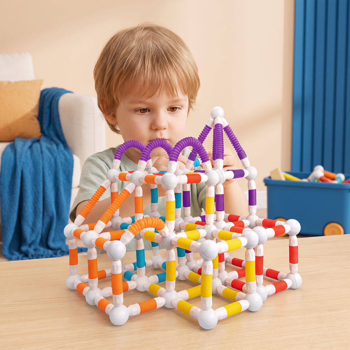 Vormbare Montessori-Magneetbouwstenen