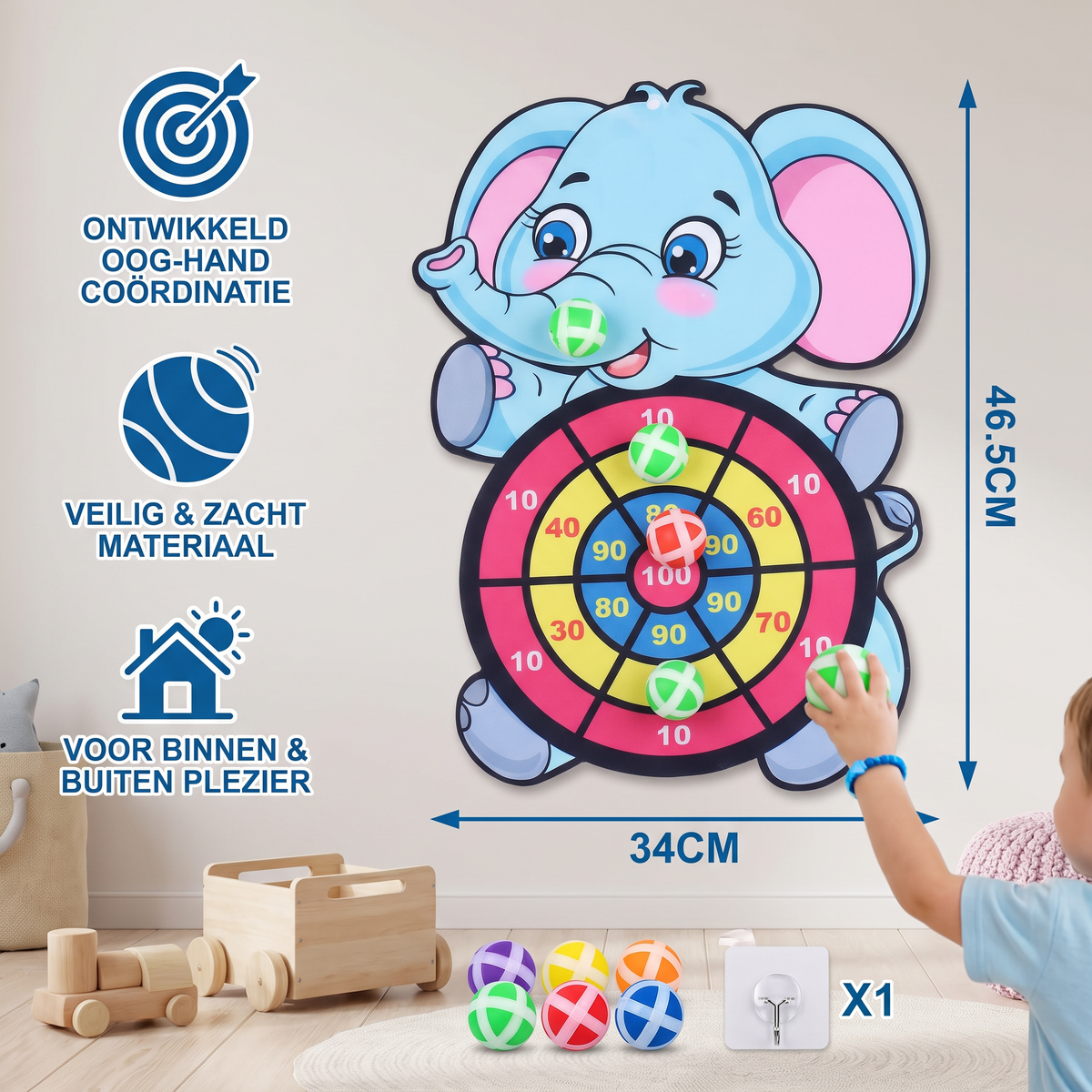 Schattig Dartwerpspel Voor Kinderen