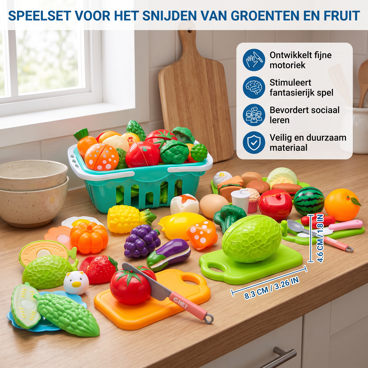 Speelset voor het Snijden van Groenten en Fruit