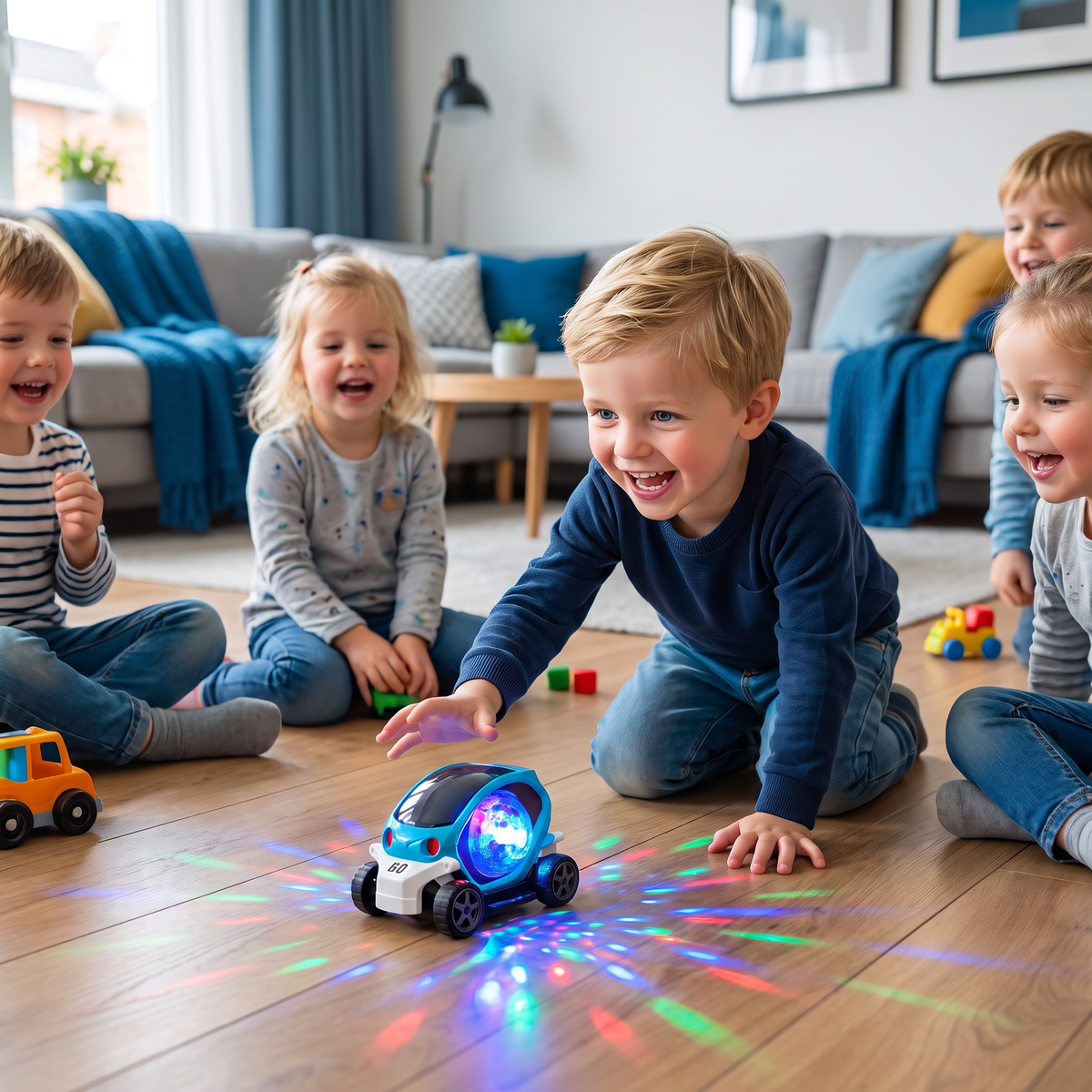 Lichtgevend 360° Muziek Stuntauto