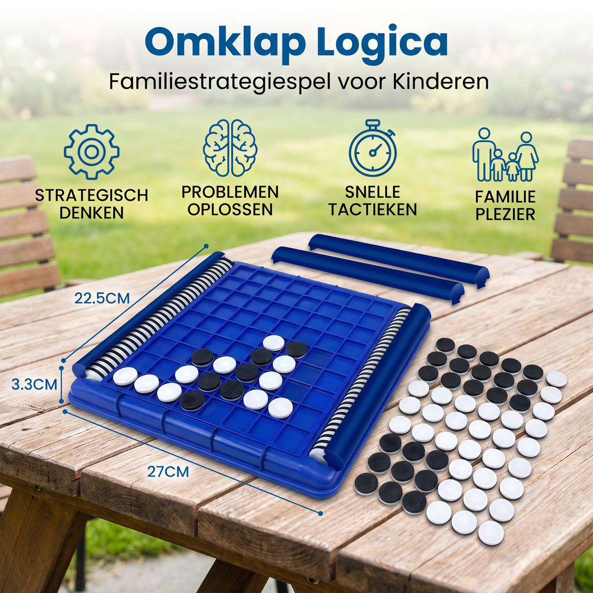 Omklap Logica Familiestrategiespel voor Kinderen