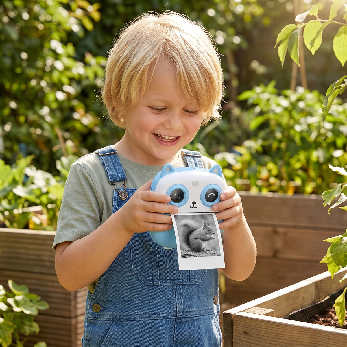 Directprintcamera voor Kinderen – Mini Digitale Camera met HD-Foto's & Geïntegreerde Printer