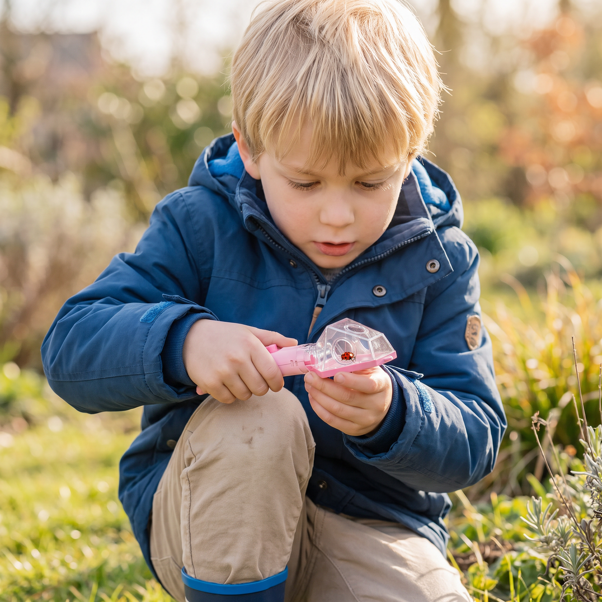 Insectenvanger voor Kinderen met 6x Loep – Hulpmiddel voor Insectenobservatie tijdens Ontdekkingen in de Buitenlucht