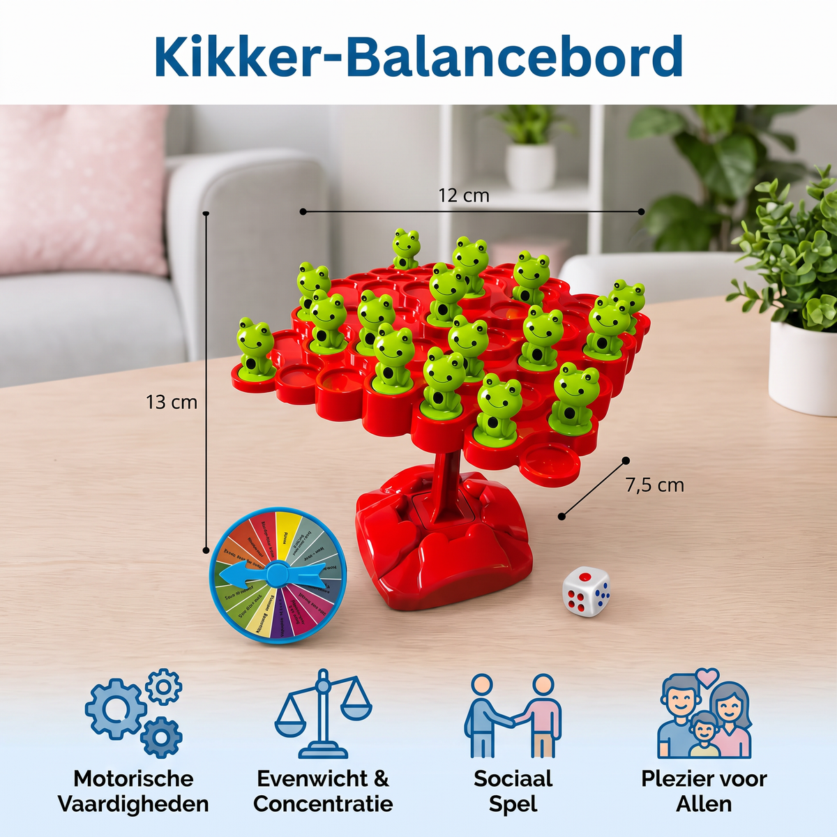 Kikker-Balancebord – Behendigheidsspel voor het Hele Gezin