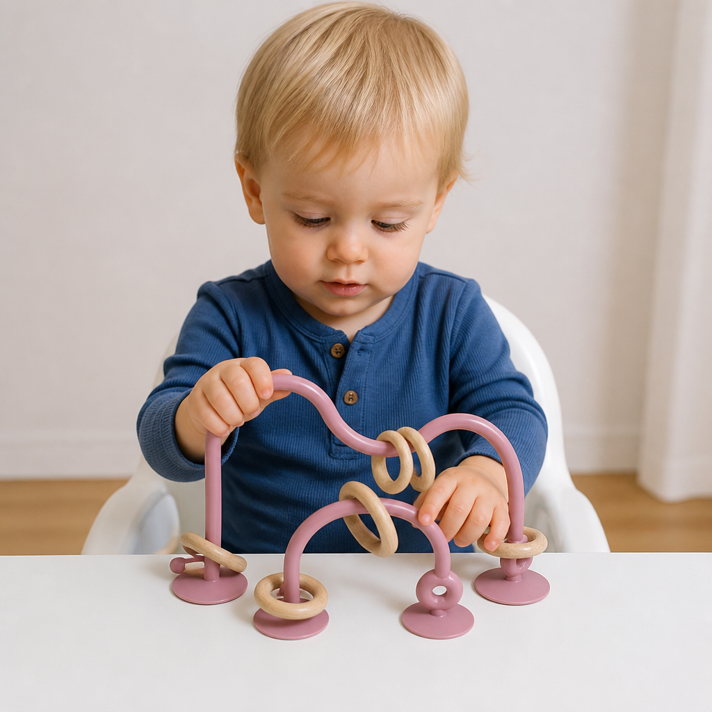 Siliconen Motorisch Speelgoed Voor Baby's – Zuignap Leerspeelgoed Voor Tafel & Kinderstoel