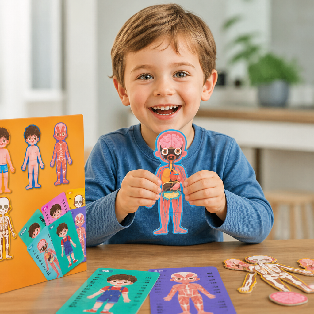 Houten Lichaamspuzzel Voor Kinderen – Spelenderwijs Anatomie Leren