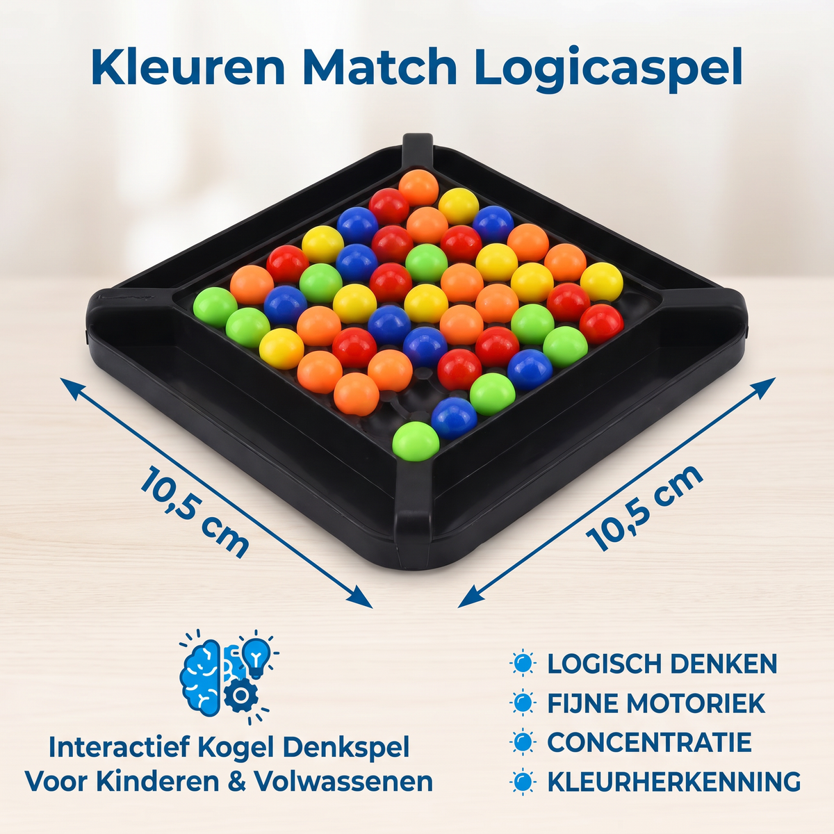 Kleuren Match Logicaspel – Interactief Kogel Denkspel Voor Kinderen & Volwassenen