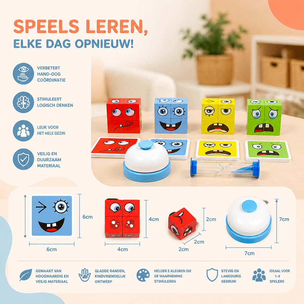 Gezichtenpuzzel Kubusspel