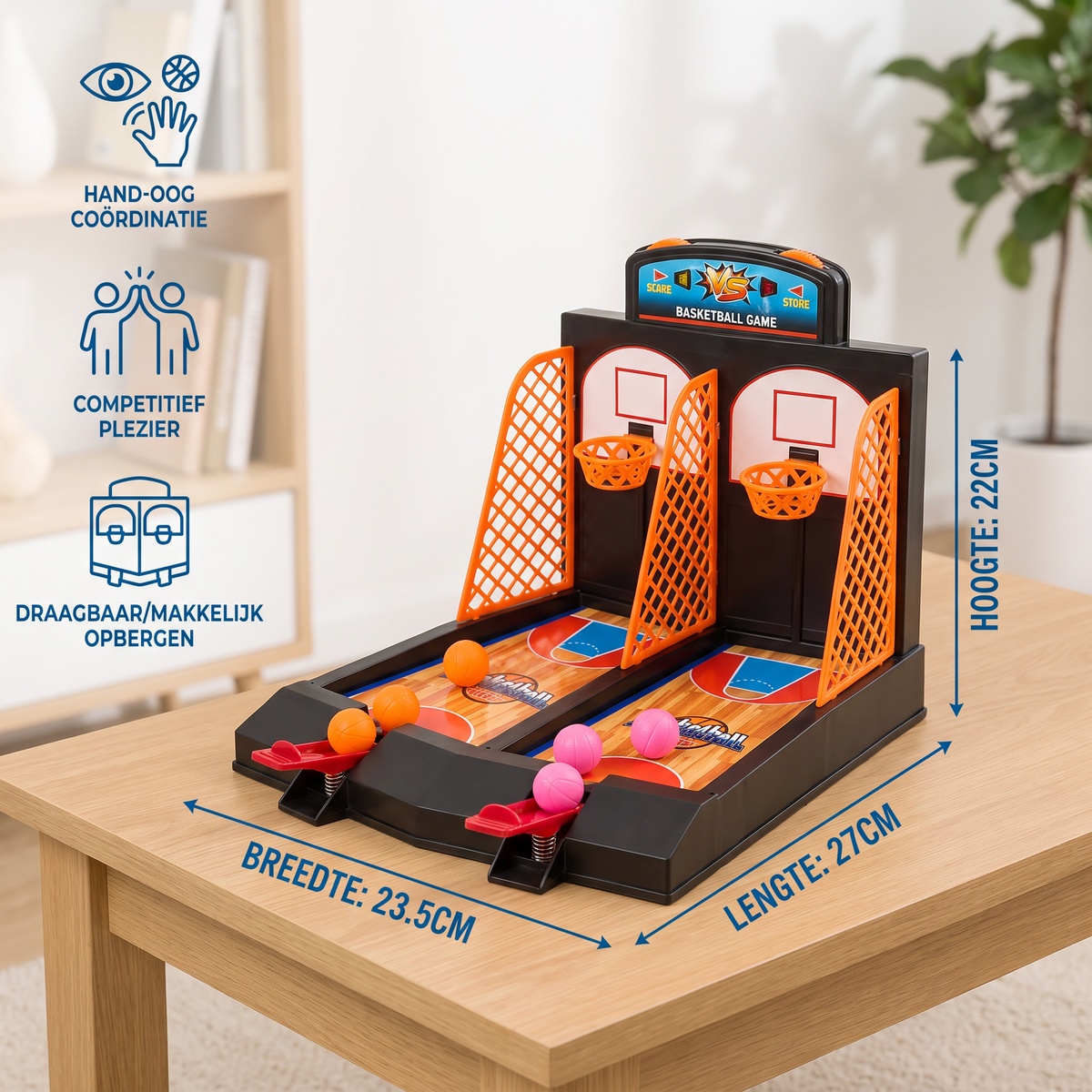 Basketbal Schietspel Voor 2 Spelers