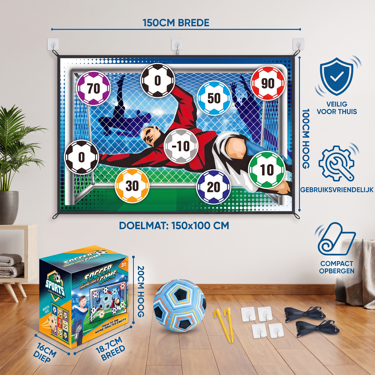 Veilig Voetbaldoel voor Thuis