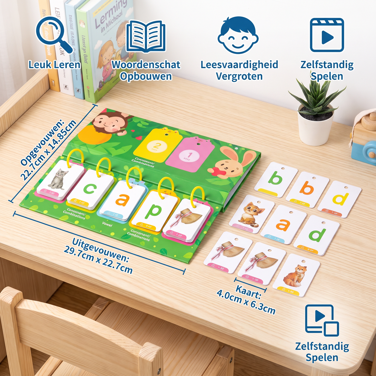 Leerkaartenset voor kinderen – Flashcards voor Woordvorming en Taalontwikkeling