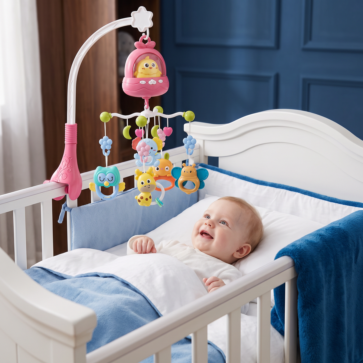 Mobielspeelgoed voor Babybedje & Verschoontafel