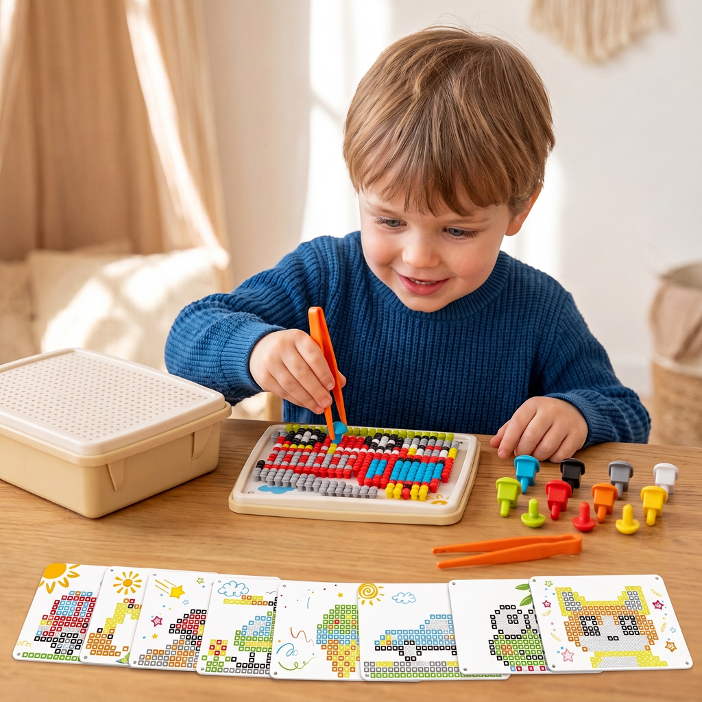 Montessori Leerspel met Steekmozaïek