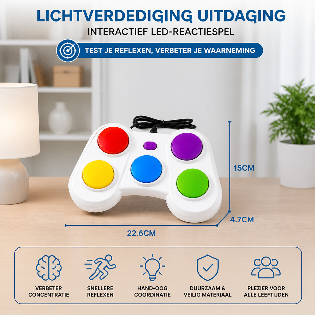 Light Defense Challenge – Interactief LED-reactiespel