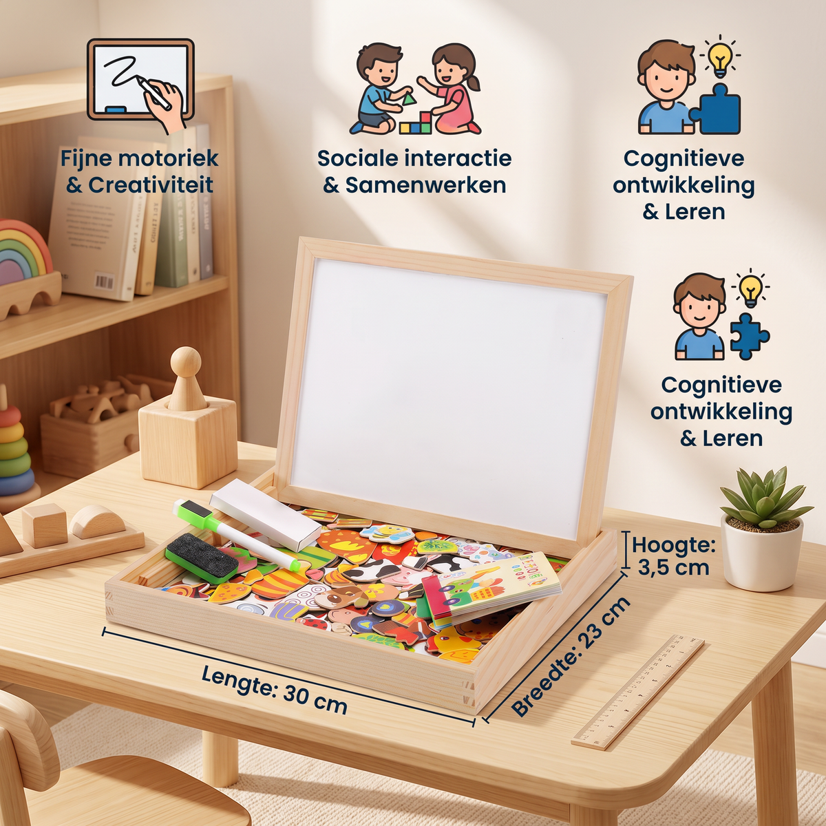 2-in-1 Montessori tekenbord