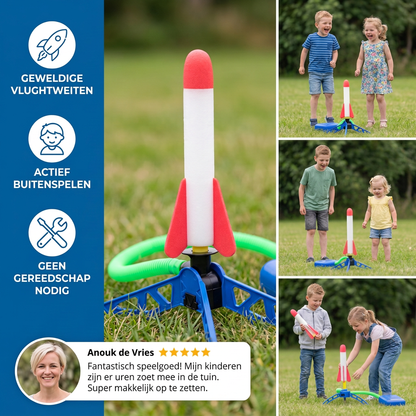 Veilige & Zachte Raketwerper Voor Kinderen – Luchtaangedreven Speelgoed Voor Binnen