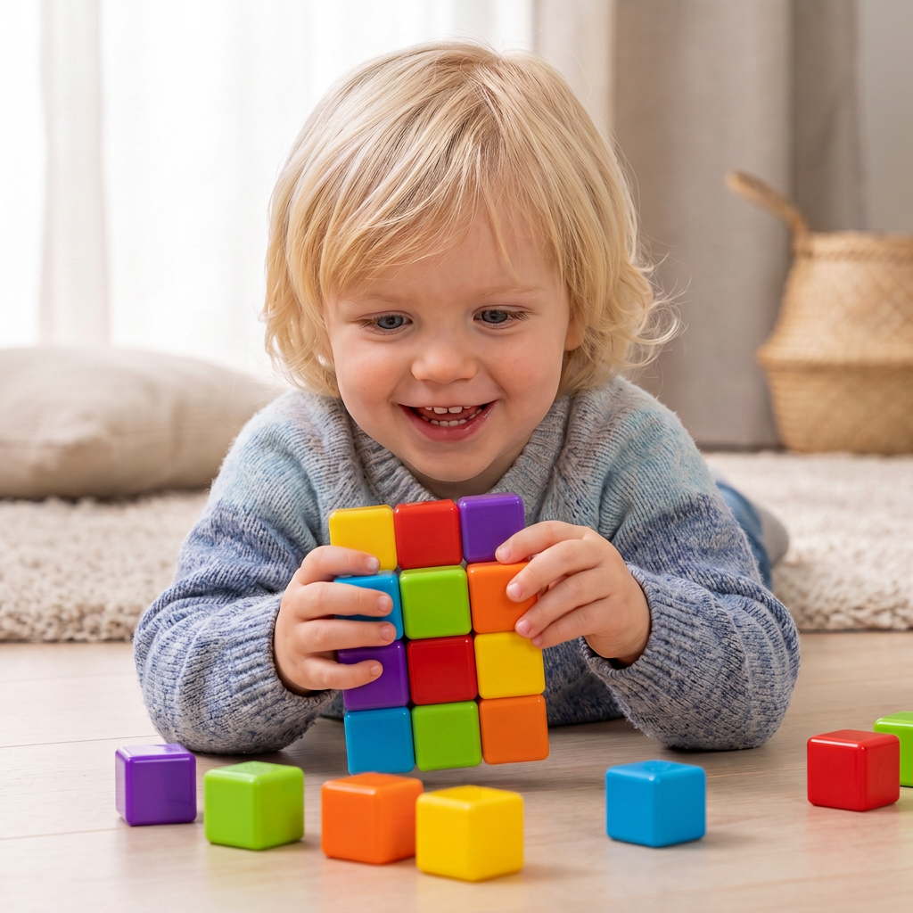 Peuterveilige Magnetische Bouwstenen van 4,2 cm – STEM-Leerblokken