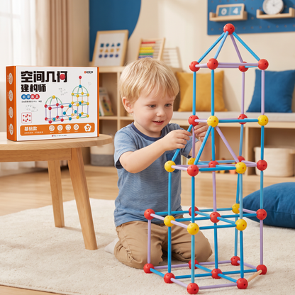 3D-geometrieset – Educatief speelgoed voor constructie en ruimtelijk denken