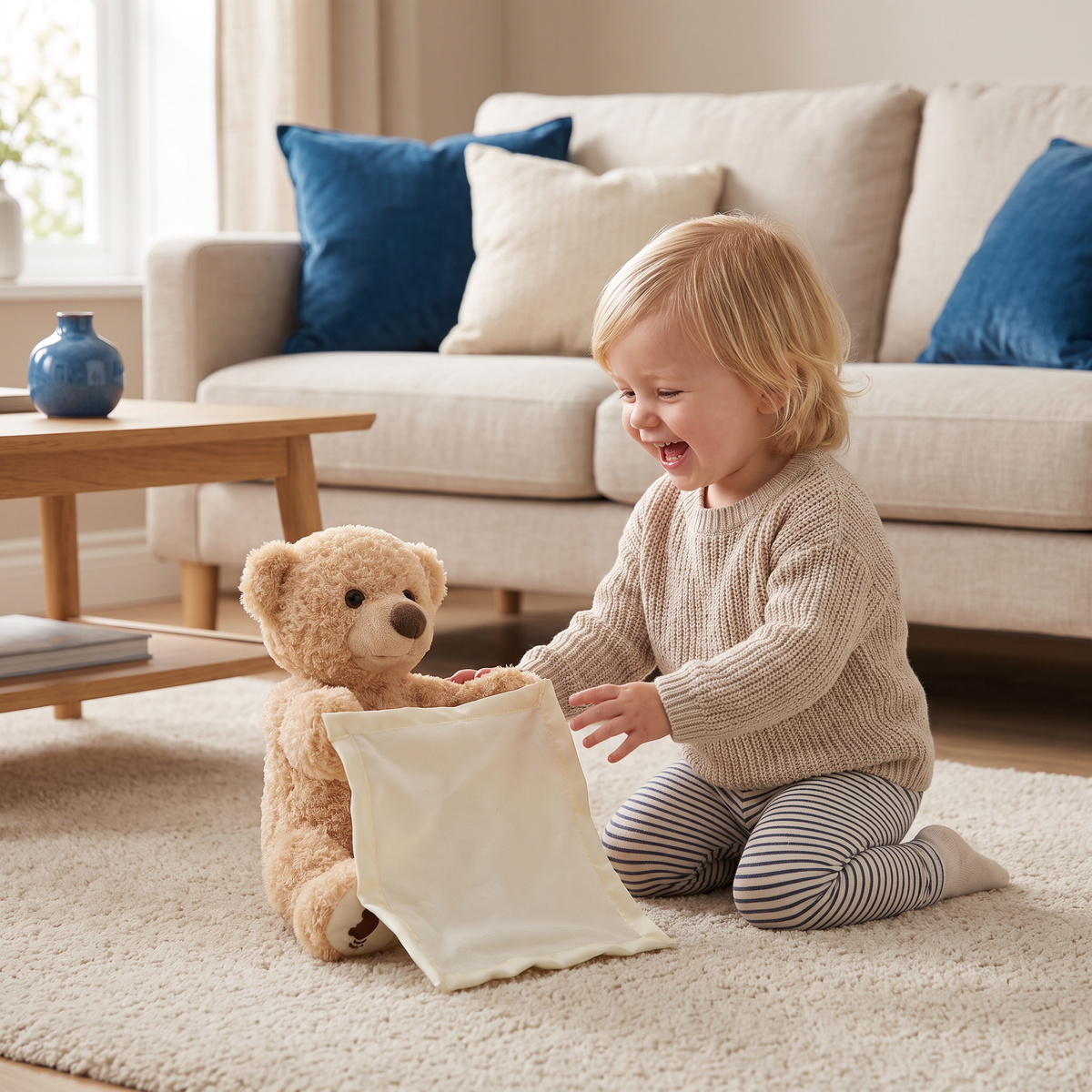 Kiekeboe teddybeer – interactief pluchen speelgoed