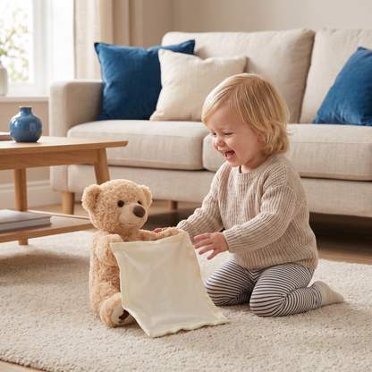 Kiekeboe teddybeer – interactief pluchen speelgoed