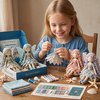 DIY-Naaiset voor Kinderen – Maak Betoverende Feeënpoppen met Stof, Accessoires en Handleiding