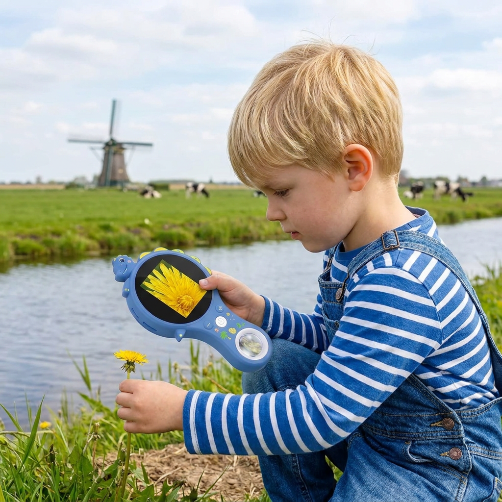 Kindervideomicroscoop met Scherm – Draagbaar Onderzoeksapparaat voor Kleine Ontdekkers