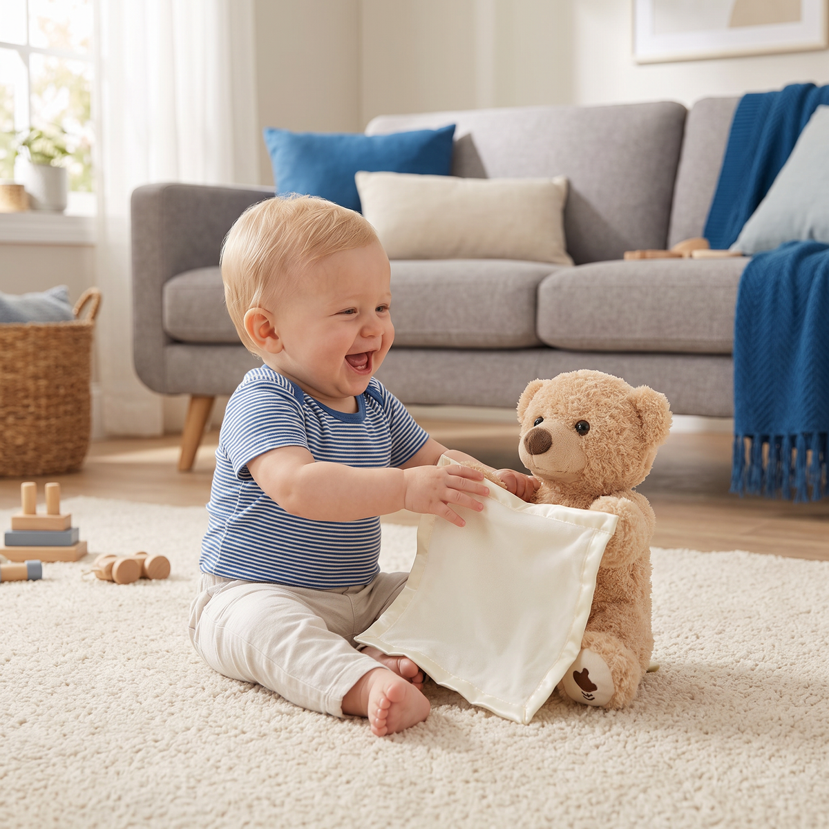 Kiekeboe teddybeer – interactief pluchen speelgoed
