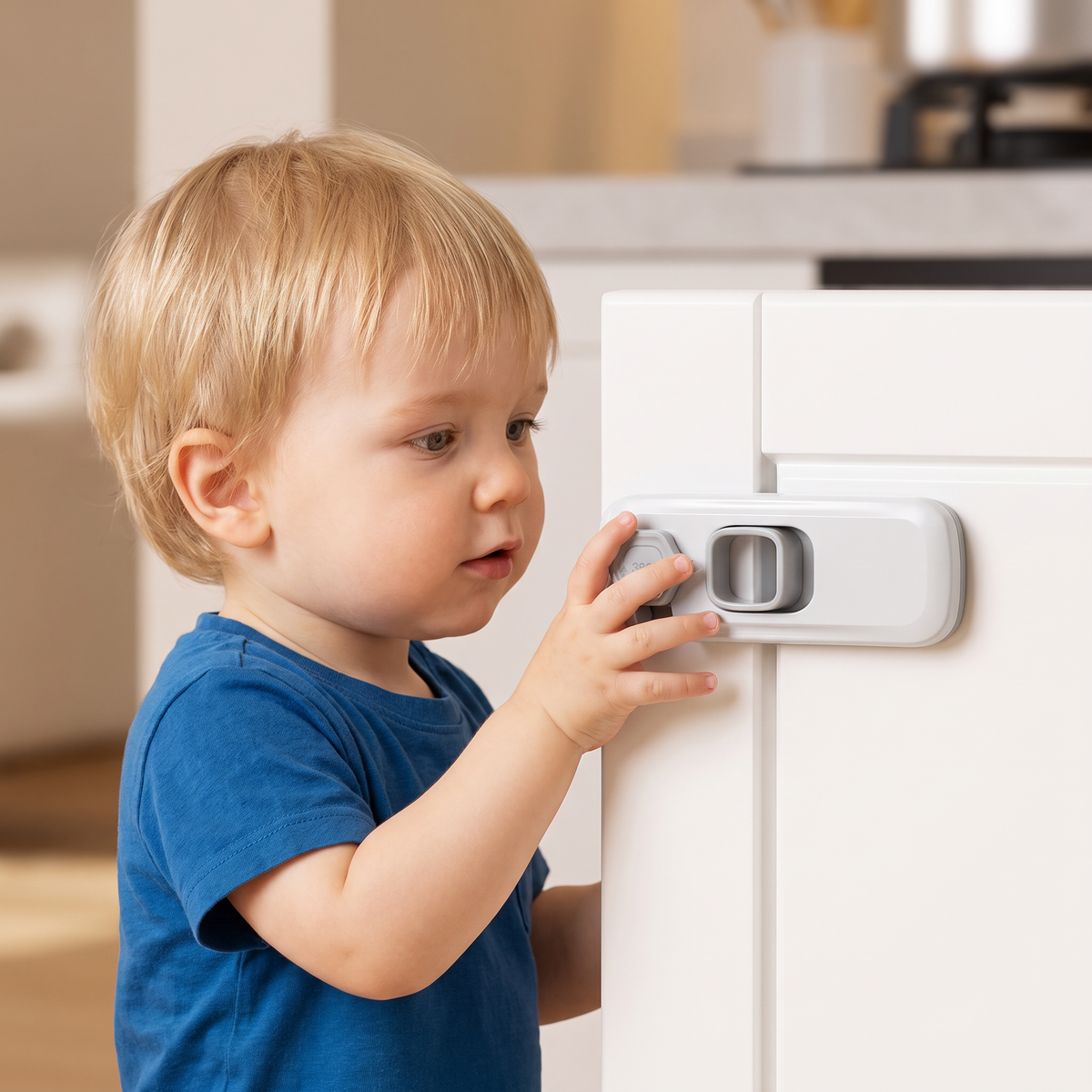 Set van 2 Kinderbeveiligingen voor Kasten, Koelkast en Lades – Multifunctionele Veiligheidsvergrendeling voor Baby’s en Kinderen