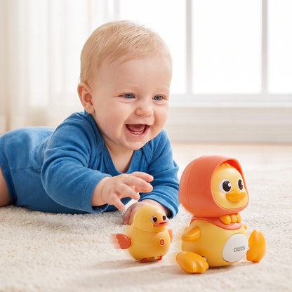 Eendenfamilie Kruip- en Leerspeelgoed met Muziek voor Baby's