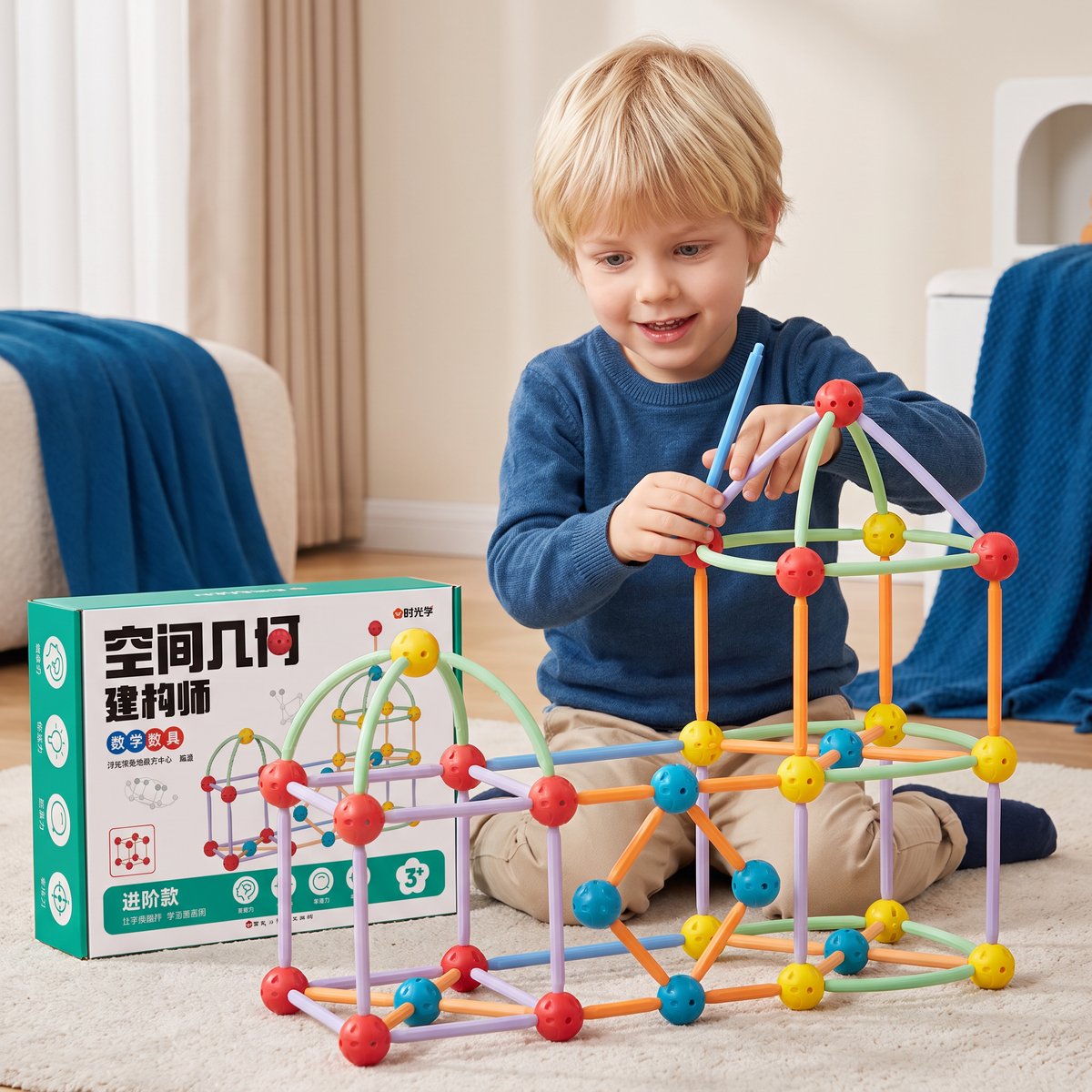 3D-geometrieset – Educatief speelgoed voor constructie en ruimtelijk denken