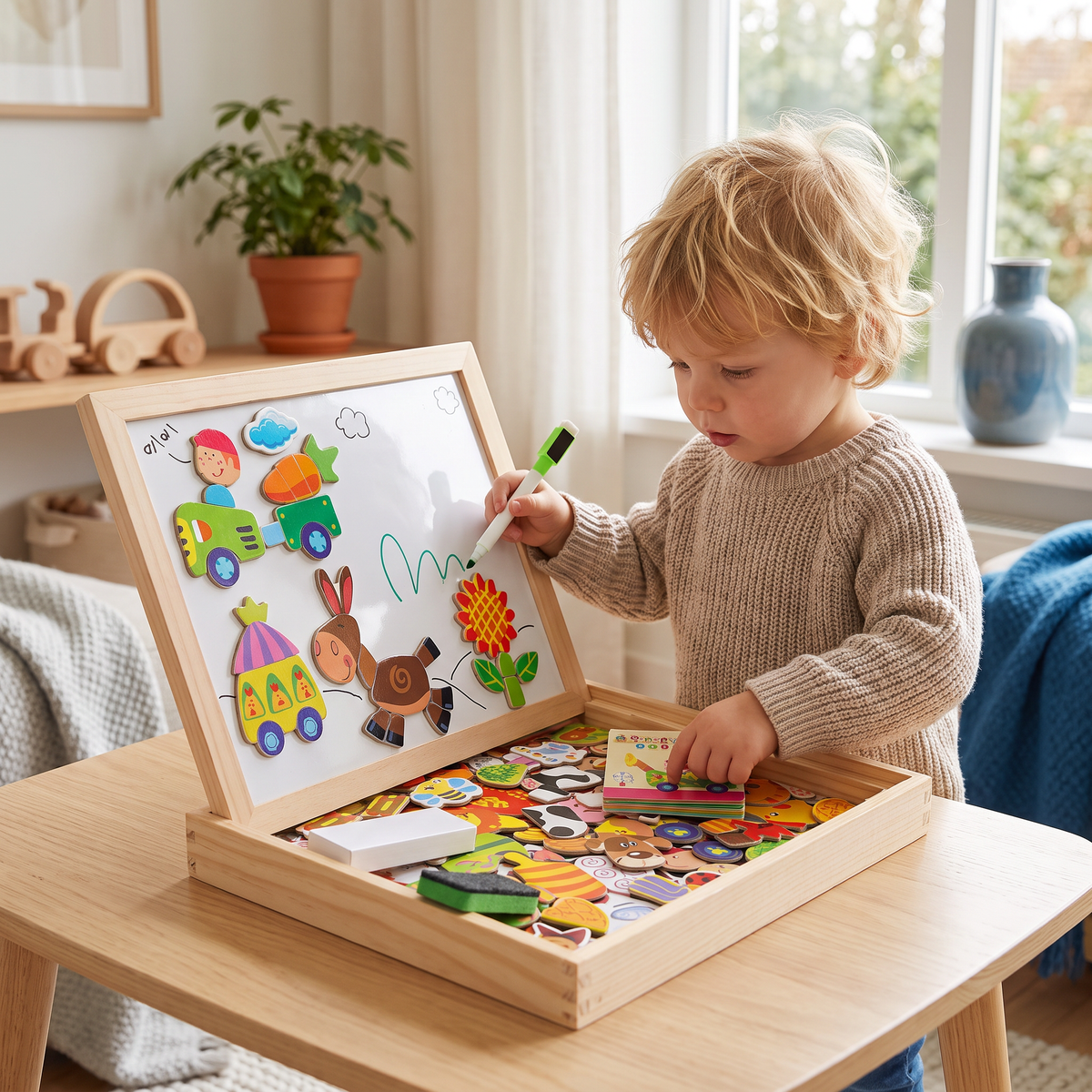2-in-1 Montessori tekenbord