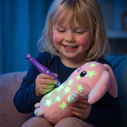 Magisch Knuffeldier met Lichtpen – Interactief Lichtgevend Knuffelspeelgoed voor Kinderen