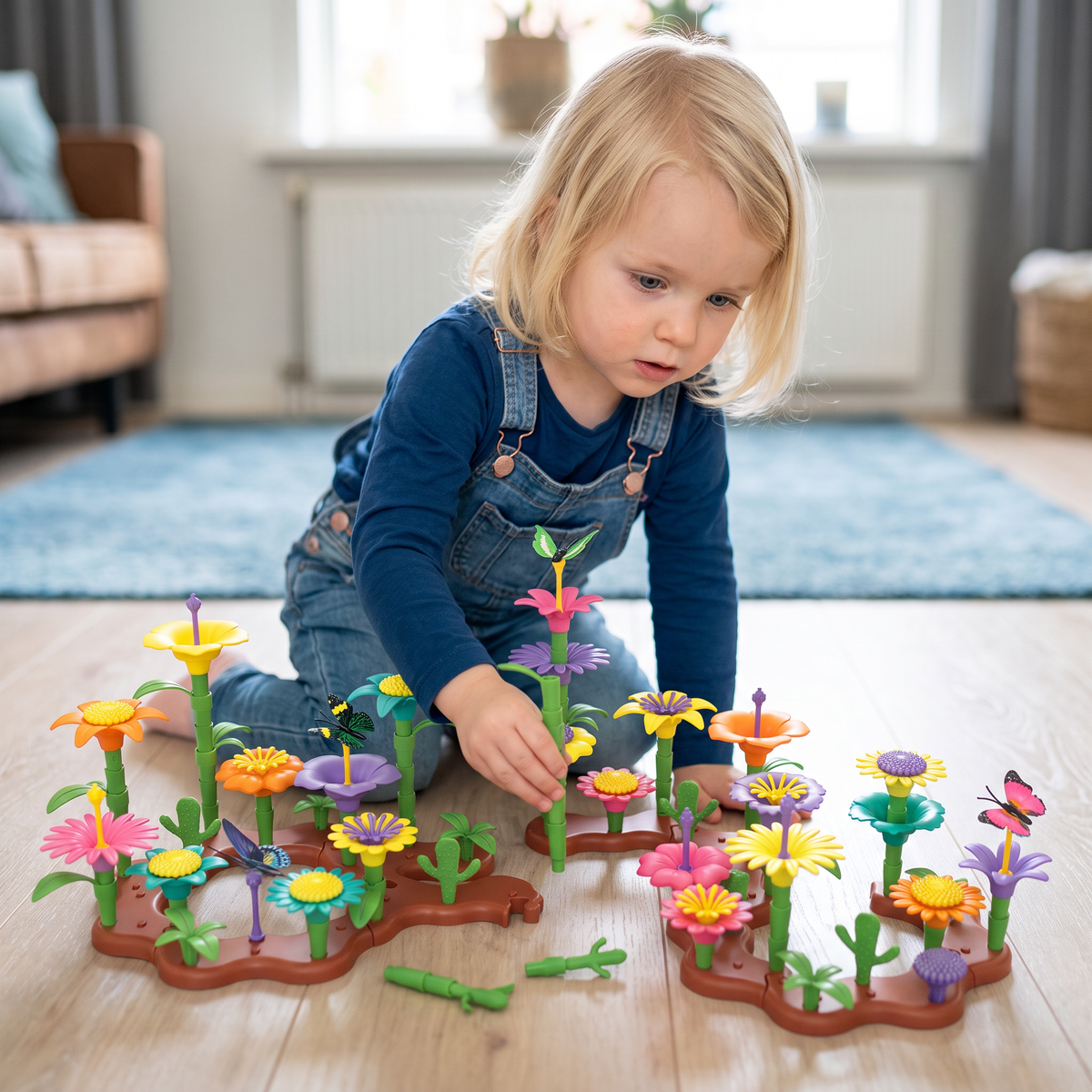 Bloementuin Steekspel voor Kinderen – Creatief Plant- en Leerspeelgoed voor Kleine Tuiniers