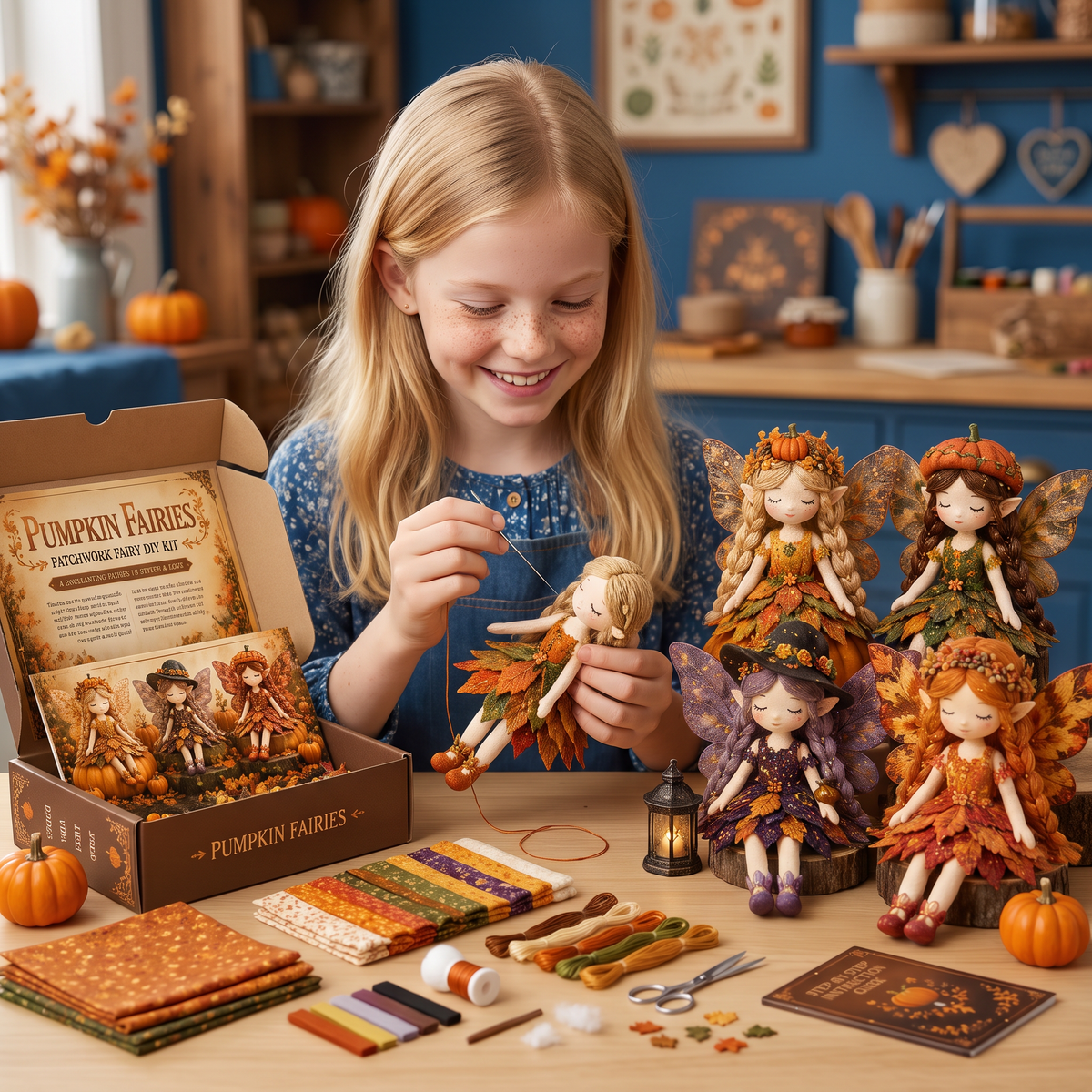 DIY-Naaiset voor Kinderen – Maak Betoverende Feeënpoppen met Stof, Accessoires en Handleiding