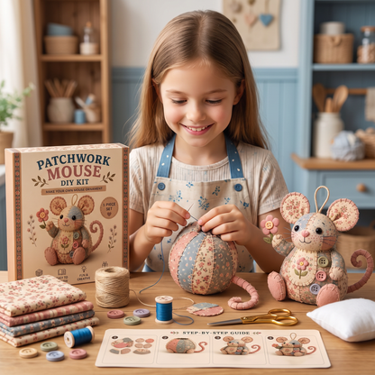 DIY-Naaiset voor Dieren – Knutselset voor Handgemaakte Stoffen Ornamenten