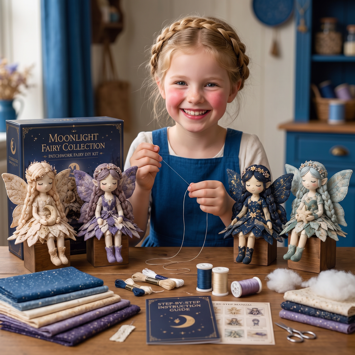 DIY-Naaiset voor Kinderen – Maak Betoverende Feeënpoppen met Stof, Accessoires en Handleiding
