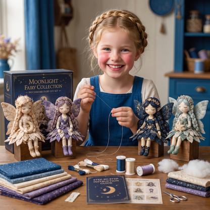 DIY-Naaiset voor Kinderen – Maak Betoverende Feeënpoppen met Stof, Accessoires en Handleiding