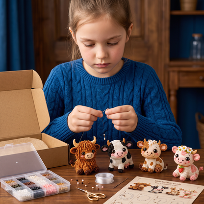 3D-Kralenfiguren Knutselset – DIY-Set voor Mini-Kralenkunst voor Beginners