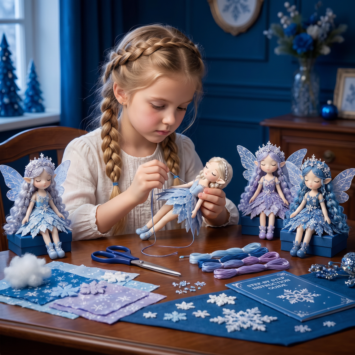 DIY-Naaiset voor Kinderen – Maak Betoverende Feeënpoppen met Stof, Accessoires en Handleiding