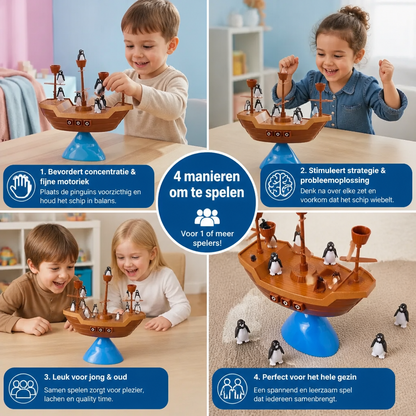 Pinguïn Piratenschip Balansspel