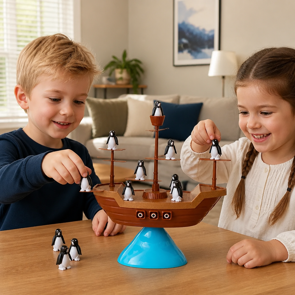 Pinguïn Piratenschip Balansspel