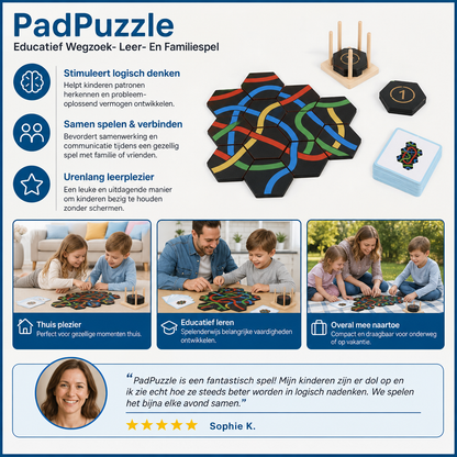 PadPuzzle - Educatief Wegzoek- Leer- En Familiespel